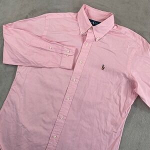 Polo Ralph Lauren Classic Fit Oxford Shirt Men 15.5 32/33 Medium Pink Flesh Pony